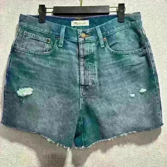 Madewell The Dadjean Short in Castlewood Wash: Distressed Edition SZ 26 - Picture 3 of 11